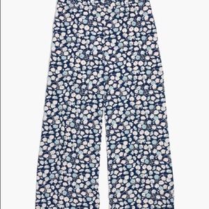 Madewell Blue Moon Floral Huston Wide-Leg Crop